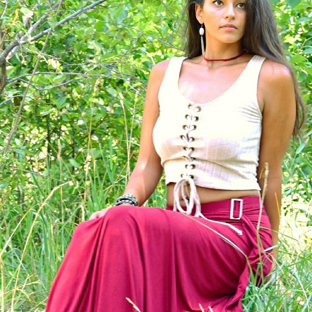 Maxi Red Skirt